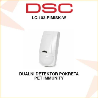 DSC DUALNI DETEKTOR POKRETA LC-103-PIMISK-W