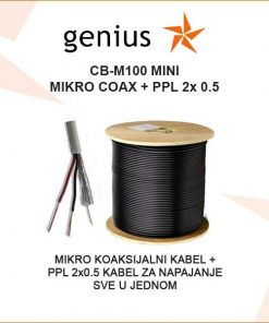KOMBI KABEL MIKRO KOAKS I PPL 2X0.5 ZA VIDEO NADZOR CB-M100 MINI