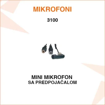 MIN MIKROFON  SA PREDPOJAČALOM 3100