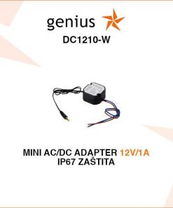 MINI ADATER ZA NAPAJANJE 12V, 1A SA IP67 ZAŠTITOM DC1210-W