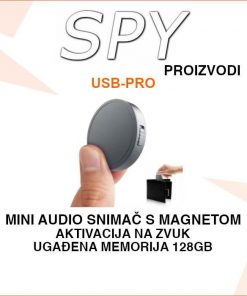 MINI USB AUDIO SNIMAČ S AKTIVACIJOM NA ZVUK I MAGNETOM USB-PRO