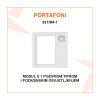 V-TEK MODUL S 1 POZIVNOM TIPKOM I POZADINSKIM OSVJETLJENJEM 821/M4-1