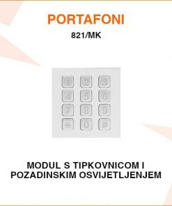V-TEK MODUL S TIPKOVNICOM I POZADINSKIM OSVJETLJENJEM 821/MK