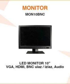 10 INČNI LED MONITOR ZA VIDEO NADZOR MON10BNC