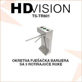 OKRETNA PJEŠAČKA BARIJERA, TRIPOD ZA KONTROLU PRISTUPA TS-TR601