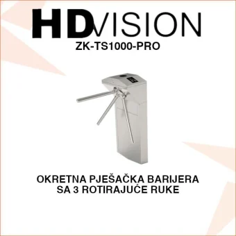 OKRETNA PJEŠAČKA BARIJERA, TRIPOD ZA KONTROLU PRISTUPA ZK-TS1000-PRO