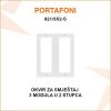 V-TEK OKVIR ZA SMJEŠTAJ 3 MODULA U 2 STUPCA 821/3X2-S