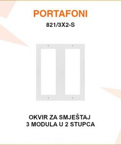 V-TEK OKVIR ZA SMJEŠTAJ 3 MODULA U 2 STUPCA 821/3X2-S