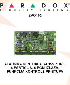 PARADOX ALARMNA CENTRALA SA 8 ULAZA ZA ZONE EVO192