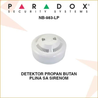 PARADOX DETEKTOR PROPAN BUTAN PLINA SA SIRENOM NB-983-LP