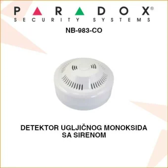 PARADOX DETEKTOR UGLJIČNOG MONOKSIDA SA SIRENOM NB-983-CO