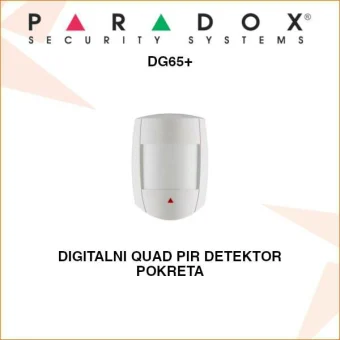 PARADOX DIGITALNI QUAD PIR DETEKTOR POKRETA DG65+