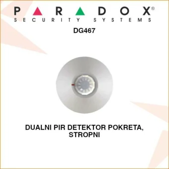 PARADOX DUALNI PIR DETEKTOR POKRETA STROPNI DG467