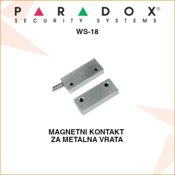 PARADOX MAGNETNI KONTAKT ZA METALNA VRATA WS-18