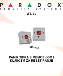 PARADOX PANIK TIPKA S KLJUČEM ZA RESET U KOMPLETU WS-60