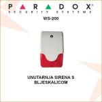PARADOX UNUTARNJA SIRENA S BLJESKALICOM WS-200