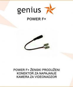 POWER F PRODUŽENI ŽENSKI KONEKTOR ZA NAPAJANJE KAMERA ZA VIDEO NADZOR