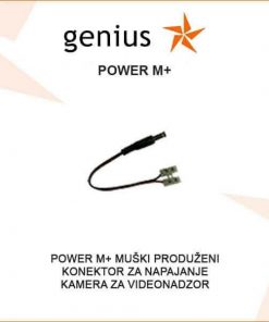 POWER M MUŠKI KONEKTOR PRODUŽENI ZA NAPAJANJE KAMERA ZA VIDEO NADZOR