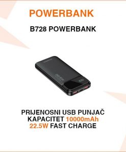 POWERBANK B728 10000mAh S 1 USB-C ULAZOM I 3 IZLAZA
