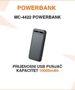 POWERBANK MC-4422 KAPACITETA 10000mAh S 1 USB-C ULAZOM I 2 IZLAZA