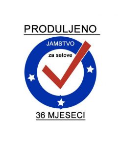 PRODULJENO JAMSTVO ZA SETOVE - DODATNIH 12 MJESECI (36 SVEUKUPNO)