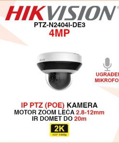 PTZ-N2404I-DE3 HIKVISION 4MP IP POE PTZ ANTIVANDAL NADZORNA KAMERA