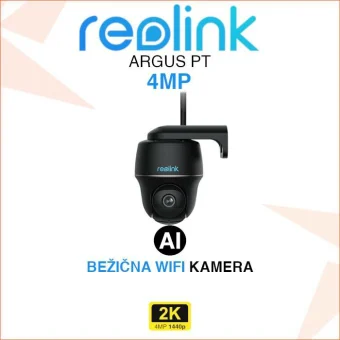 REOLINK ARGUS PT 2K BATERIJSKA WIFI PTZ KAMERA SA SMART DETEKCIJOM