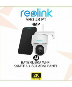 REOLINK ARGUS PT 2K WIFI PTZ KAMERA S UKLJUČENIM SOLARNIM PANELOM