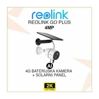 REOLINK GO PLUS G330  BATERIJSKA 4G AI KAMERA I SOLARNI PANEL