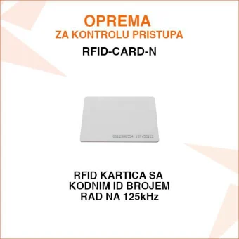 RFID KARTICA ZA KONTROLU PRISTUPA SA KODNIM ID BROJEM RFID-CARD-N