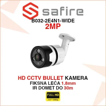 SAFIRE 2MP BULLET KAMERA SA SUPER ŠIROKIM KUTEM B032-2E4N1-WIDE