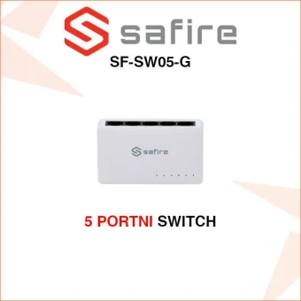 SAFIRE 5 PORTNI GIGABITNI PREKLOPNIK SF-SW05-G