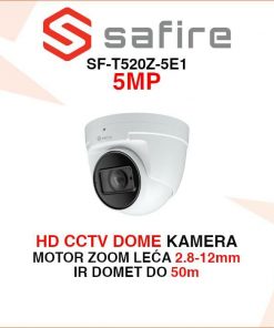 SAFIRE 5MP MOTOR ZOOM DOME KAMERA ZA VIDEO NADZOR SF-T520Z-5E1