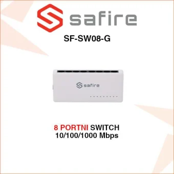 SAFIRE 8 PORTNI GIGABITNI PREKLOPNIK SF-SW08-G