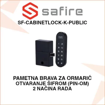 SAFIRE PAMETNA BRAVA ZA ORMARIĆ SF-CABINETLOCK-K-PUBLIC