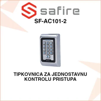 SAFIRE TIPKOVNICA - ŠIFRATOR ZA KONTROLU PRISTUPA SA 2 RELEJNA IZLAZA SF-AC101-2