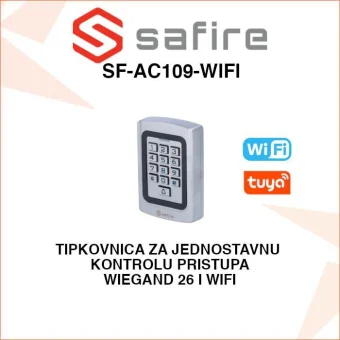 SAFIRE TIPKOVNICA - ŠIFRATOR ZA KONTROLU PRISTUPA WiFi SF-AC109-WIFI