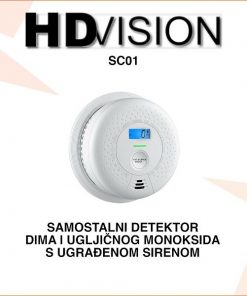 HDVISION SAMOSTALNI 2u1 DETEKTOR DIMA I UGLJIČNOG MONOKSIDA SC01