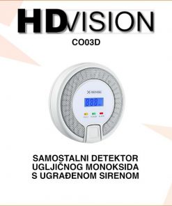 HDVISION SAMOSTALNI DETEKTOR UGLJIČNOG MONOKSIDA S LCD ZASLONOM CO03D