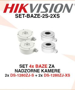 SET OD 4 BAZE ZA NADZORNE KAMERE SET-BAZE-2S-2XS