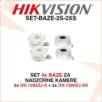 SET OD 4 BAZE ZA NADZORNE KAMERE SET-BAZE-2S-2XS