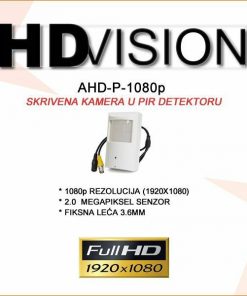 HDVISION SKRIVENA KAMERA U ALARMNOM PIR DETEKTORU AHD-P-1080P