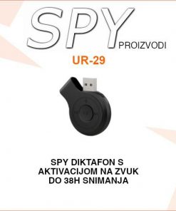 SPY DIKTAFON S AKTIVACIJOM NA ZVUK, SNIMANJE DO 38h UR-29
