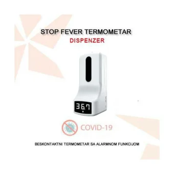 COVID 19 TERMOMETAR S DISPENZEROM I ALARMOM STOP FEVER DISPENZER