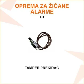 TAMPER PREKIDAČ ZA ALARMNU CENTRALU ILI MODULE T-1