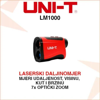 UNI-TREND LASERSKI METAR - DALJINOMJER SA 7x ZUMIRANJEM LM1000