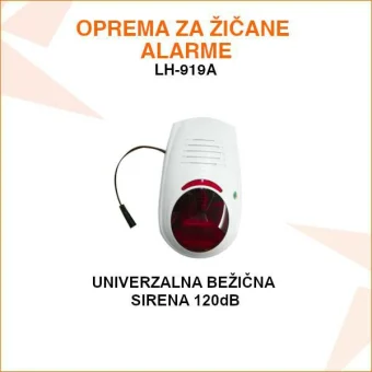 UNIVERZALNA BEŽIČNA SIRENA JAČINE 120dB LH-919A