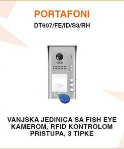 V-TEK VANJSKA JEDINICA S 3 TIPKE I RFID ČITAČEM DT607/FE/ID/S3/RH
