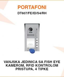 V-TEK VANJSKA JEDINICA S 4 TIPKE I RFID ČITAČEM DT607/FE/ID/S4/RH