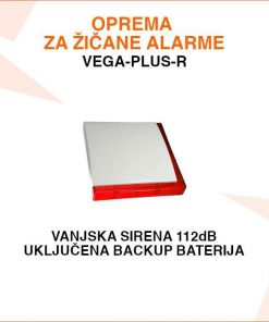 VANJSKA ŽIČANA SIRENA 112DB SA BACKUP BATERIJOM VEGA-PLUS-R